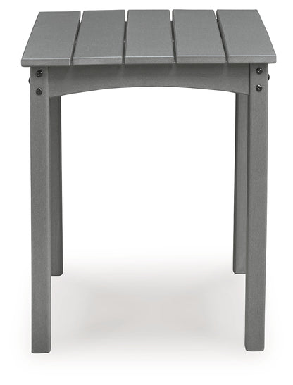 Cove Beach Gray Outdoor End Table - PCP803-702