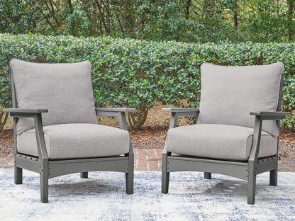 Cove Beach Gray Outdoor Lounge Chair with Cushion - PCP803-820