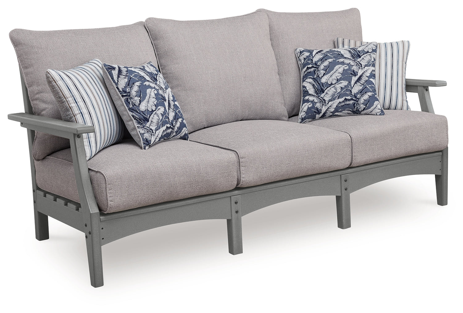 Cove Beach Gray Outdoor Sofa with Cushion - PCP803-838