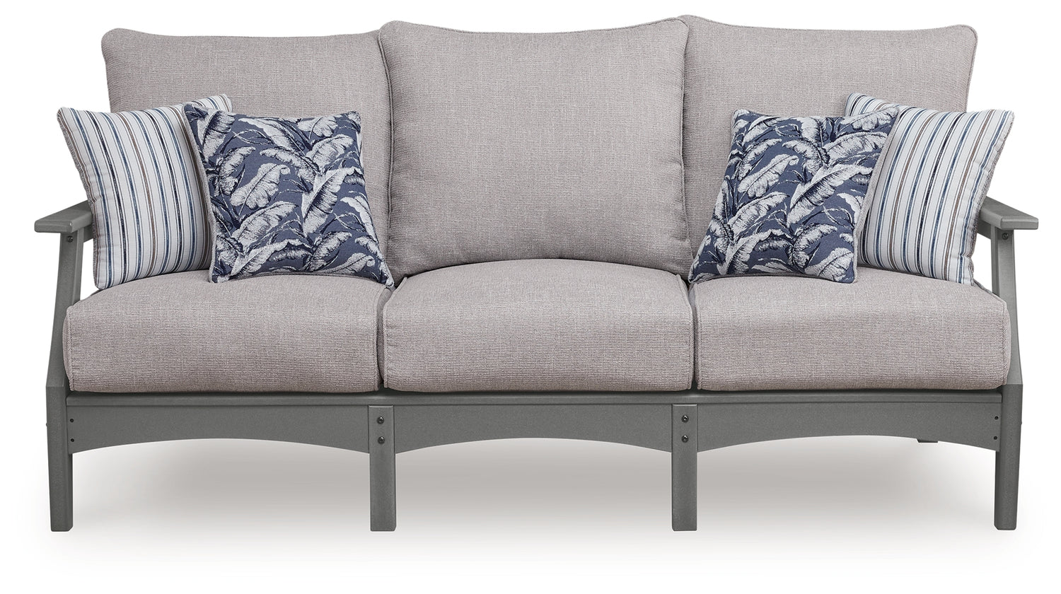 Cove Beach Gray Outdoor Sofa with Cushion - PCP803-838