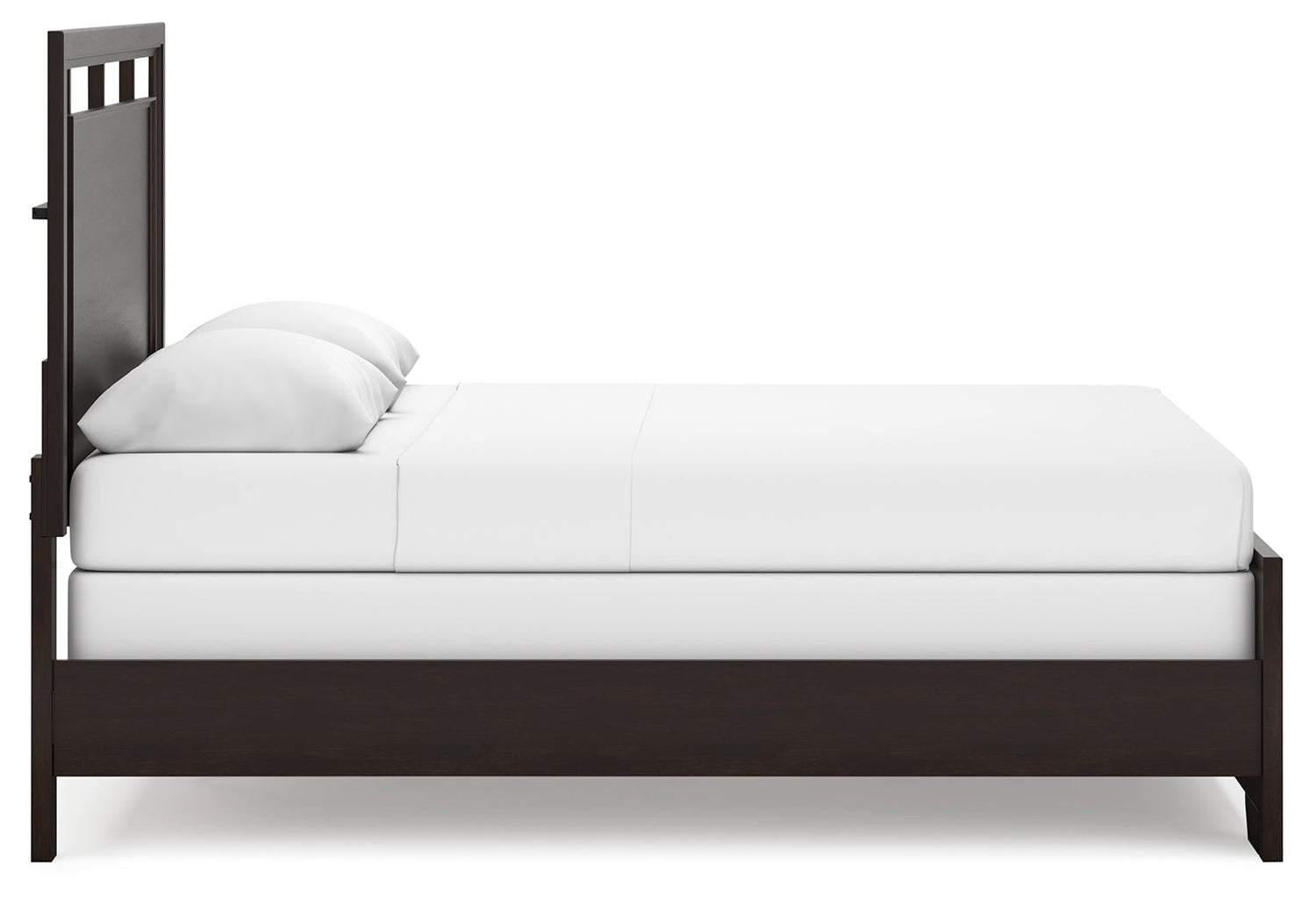 Covetown Queen Panel Bed with Dresser and 2 Nightstands in Dark Brown from Ashley - Luna Furniture