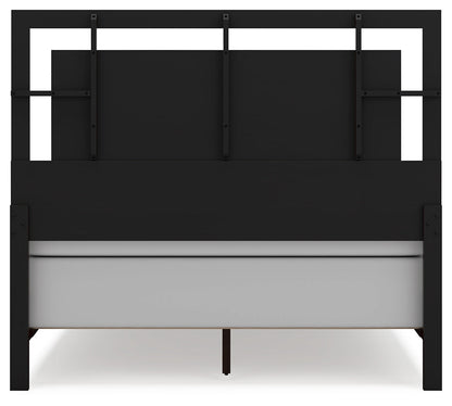 Covetown Queen Panel Bed with Dresser and 2 Nightstands in Dark Brown from Ashley - Luna Furniture