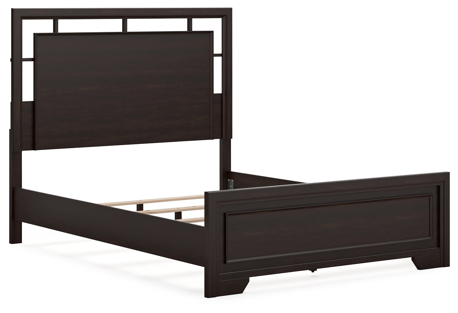 Covetown Queen Panel Bed with Dresser and 2 Nightstands in Dark Brown from Ashley - Luna Furniture