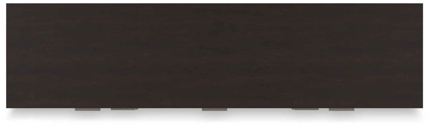 Covetown Queen Panel Bed with Dresser and 2 Nightstands in Dark Brown from Ashley - Luna Furniture