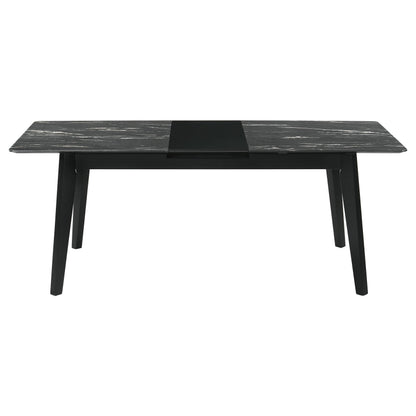 Crestmont 5-piece Extension Leaf Dining Table Set Black - 121251-S5