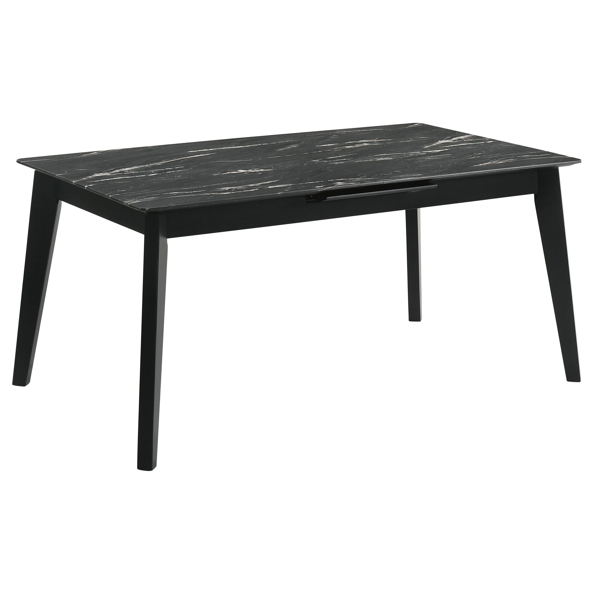 Crestmont 5-piece Extension Leaf Dining Table Set Black - 121251-S5