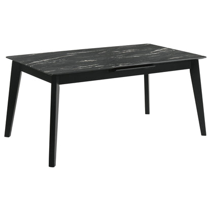 Crestmont 5-piece Extension Leaf Dining Table Set Black - 121251-S5