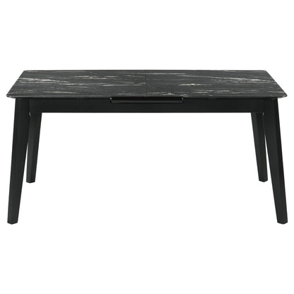 Crestmont 5-piece Extension Leaf Dining Table Set Black - 121251-S5