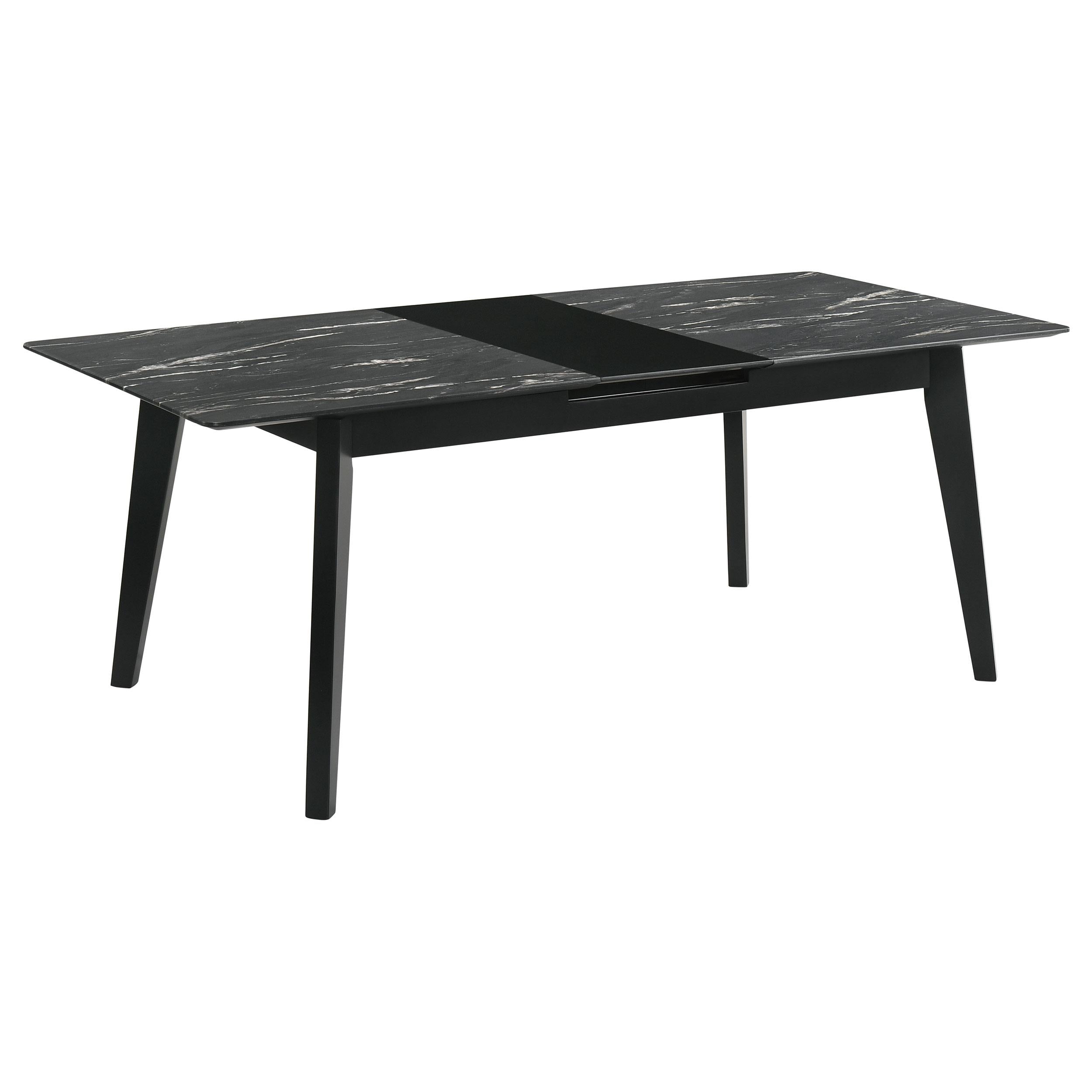 Crestmont 7-piece Extension Leaf Dining Table Set Black - 121251-S7
