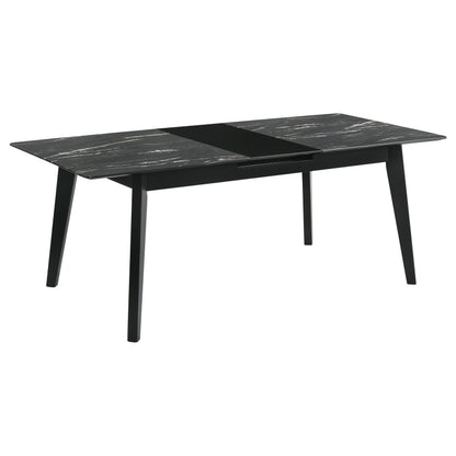 Crestmont 7-piece Extension Leaf Dining Table Set Black - 121251-S7