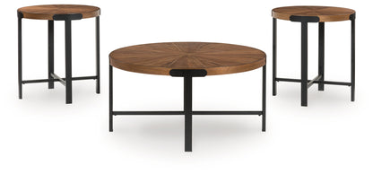 Crosstrail Brown Table (Set of 3) - T483-13