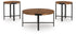 Crosstrail Brown Table (Set of 3) - T483-13
