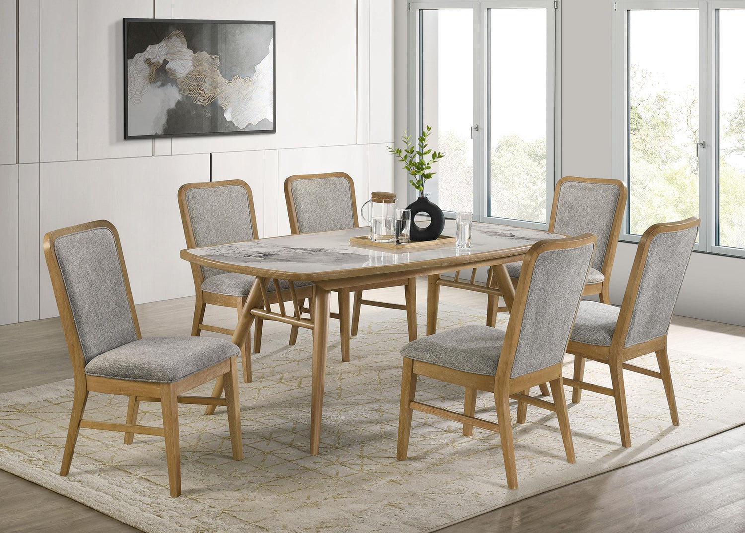 Croyden 73-inch Rectangular Dining Table Weathered Natural - 193731