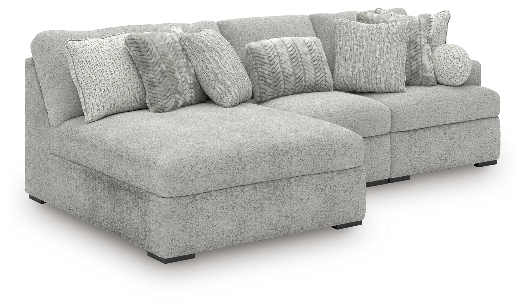 Cuddle Plush Arctic 3-Piece Sectional with Chaise - PC59106S7