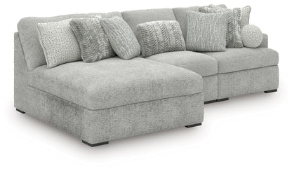 Cuddle Plush Arctic 3-Piece Sectional with Chaise - PC59106S7