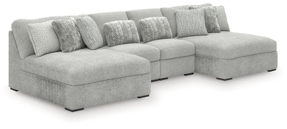 Cuddle Plush Arctic 4-Piece Sectional with Chaise - PC59106S4