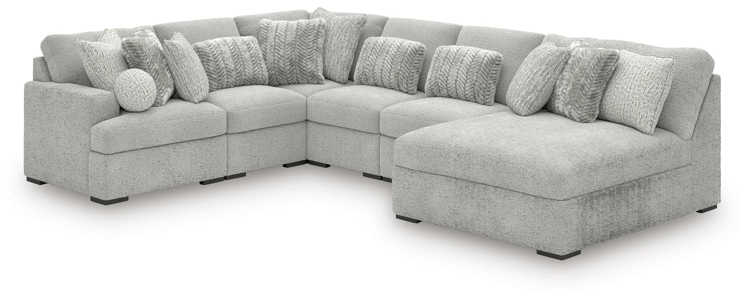 Cuddle Plush Arctic 6-Piece Sectional with Chaise - PC59106S3