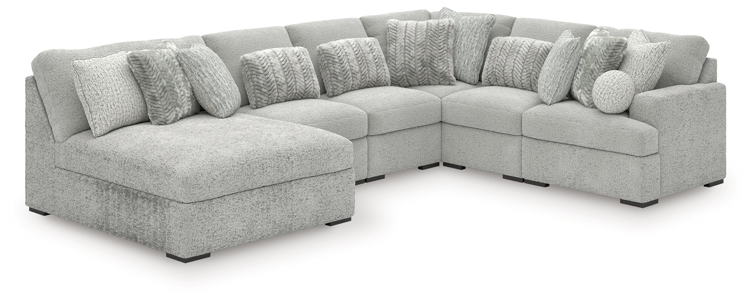 Cuddle Plush Arctic 6-Piece Sectional with Chaise - PC59106S8