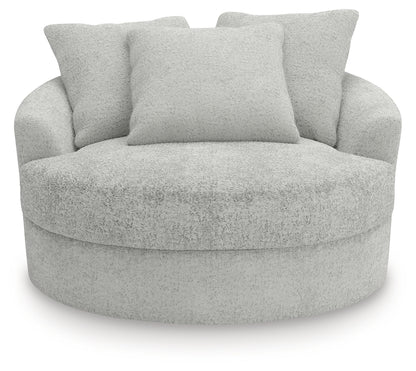 Cuddle Plush Arctic Oversized Swivel Accent Chair - PC5910621