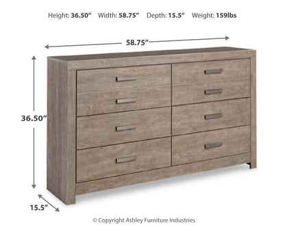 Culverbach Gray Full Panel Bed, Dresser, Chest and Nightstand - B070B18