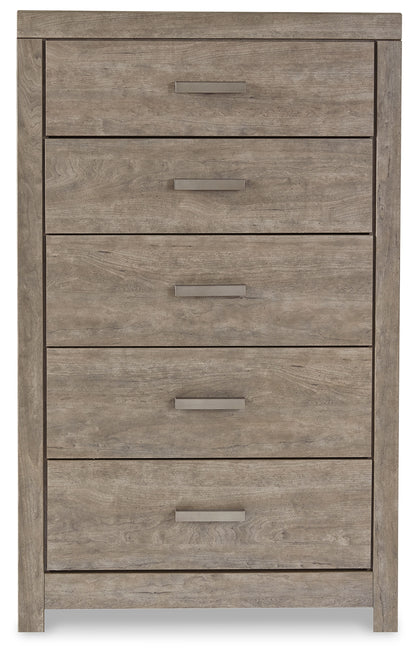 Culverbach Gray Queen Panel Bed with Chest - B070B21