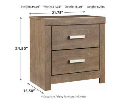 Culverbach King Panel Bed with Mirrored Dresser and 2 Nightstands in Gray - PKG011529