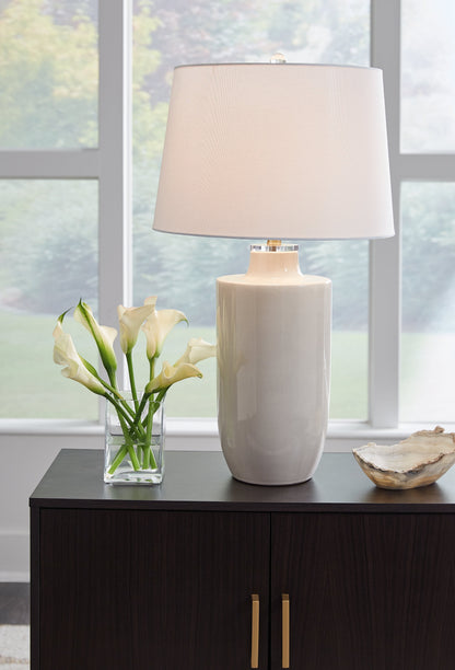 Cylener 2-Piece Table Lamp Set in Off White - PKG016434