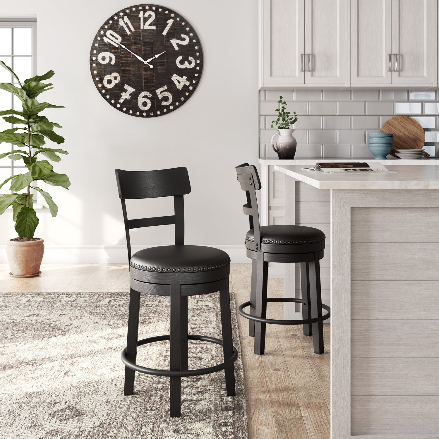 D546-624 - 24" COUNTERHEIGHT Swivel Barstool *1pc - D546-624 Swivel Barstool 1pc