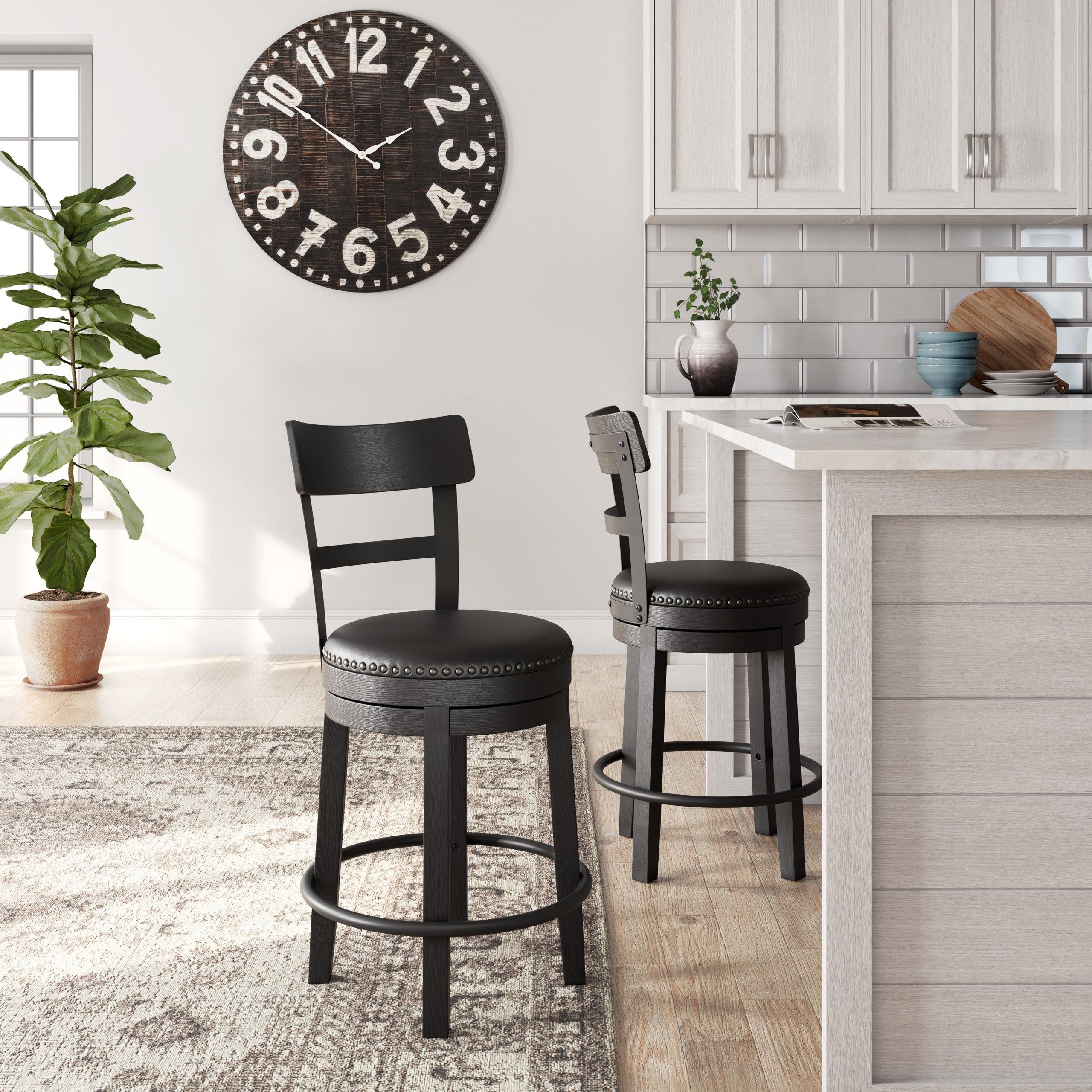 D546-624 - 24" COUNTERHEIGHT Swivel Barstool *1pc - D546-624 Swivel Barstool 1pc