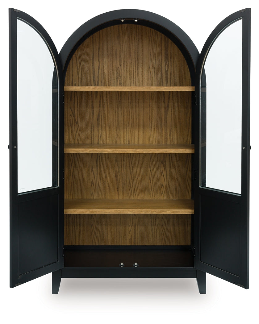 Dagandale Black/Natural Accent Cabinet - A4000599