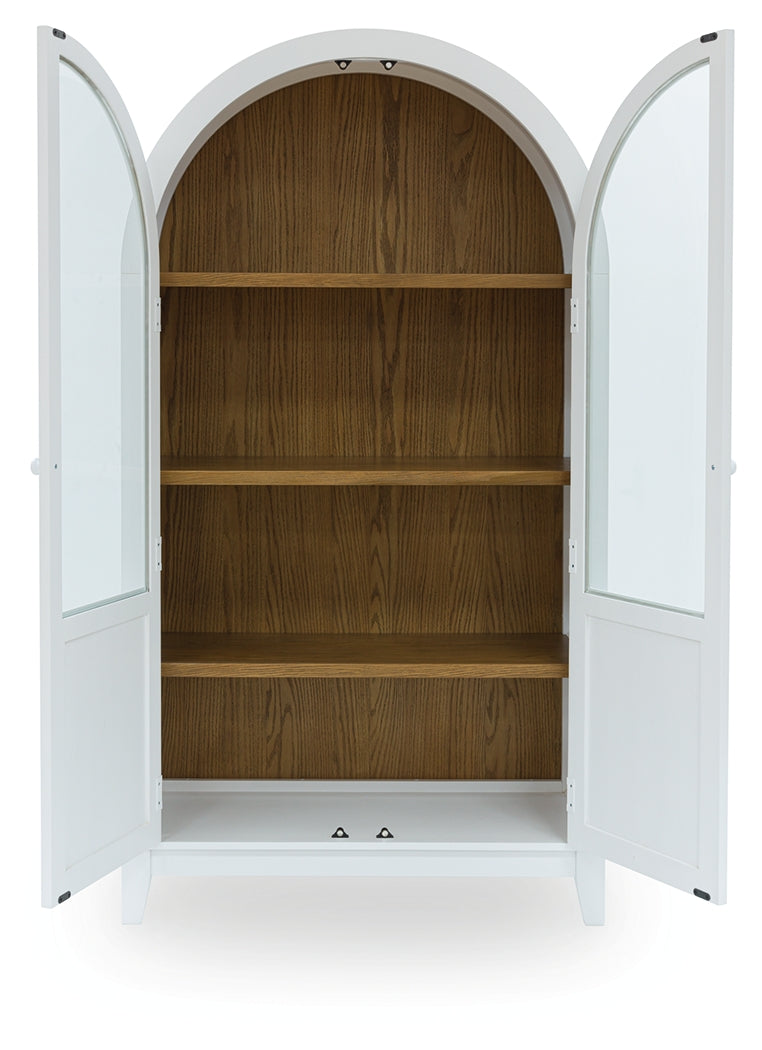 Dagandale White/Natural Accent Cabinet - A4000598
