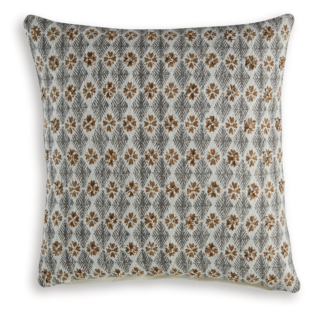 Dainwick White/Gray/Brown Pillow (Set of 4) - A1001102