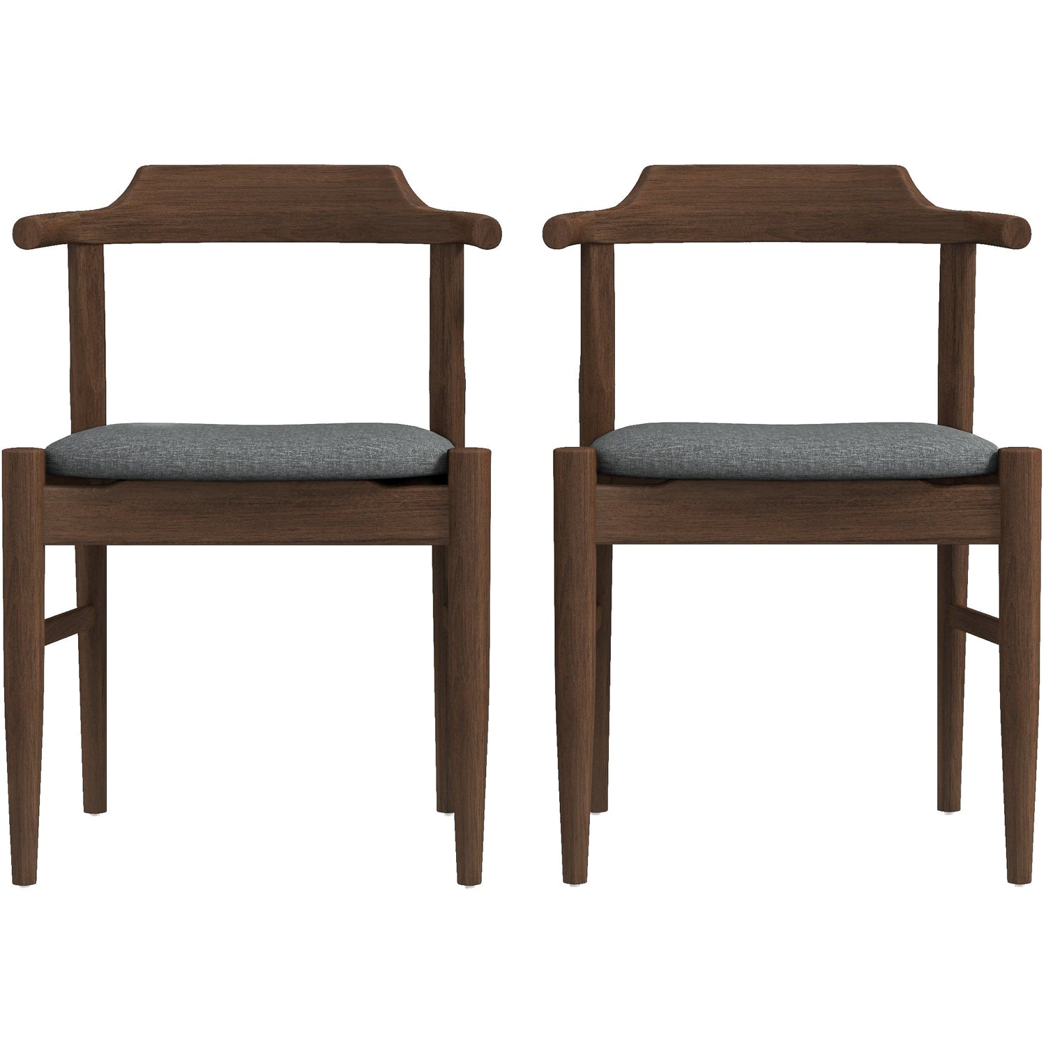 Daisy Gray Fabric Dining Chair (Set Of 2) - DCH00202402