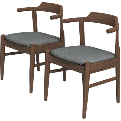 Daisy Gray Fabric Dining Chair (Set Of 2) - DCH00202402