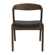 Dakota  Solid Wood Black Leather Dining Chair (Set Of 2) - DCH00801901