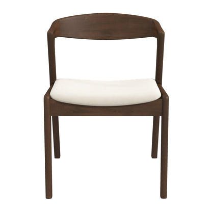 Dakota  Solid Wood Cream Velvet Dining Chair (Set Of 2) - DCH00801903