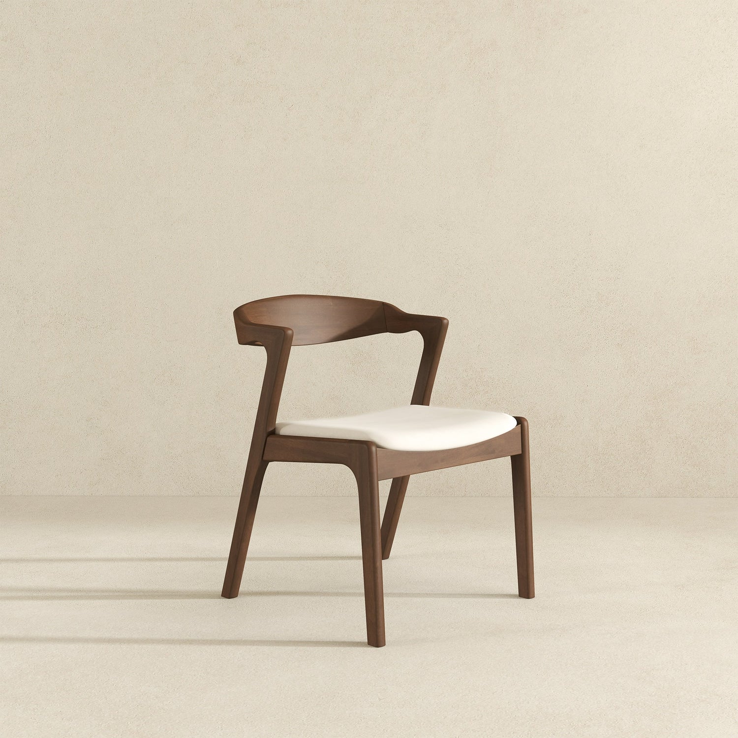 Dakota  Solid Wood Cream Velvet Dining Chair (Set Of 2) - DCH00801903