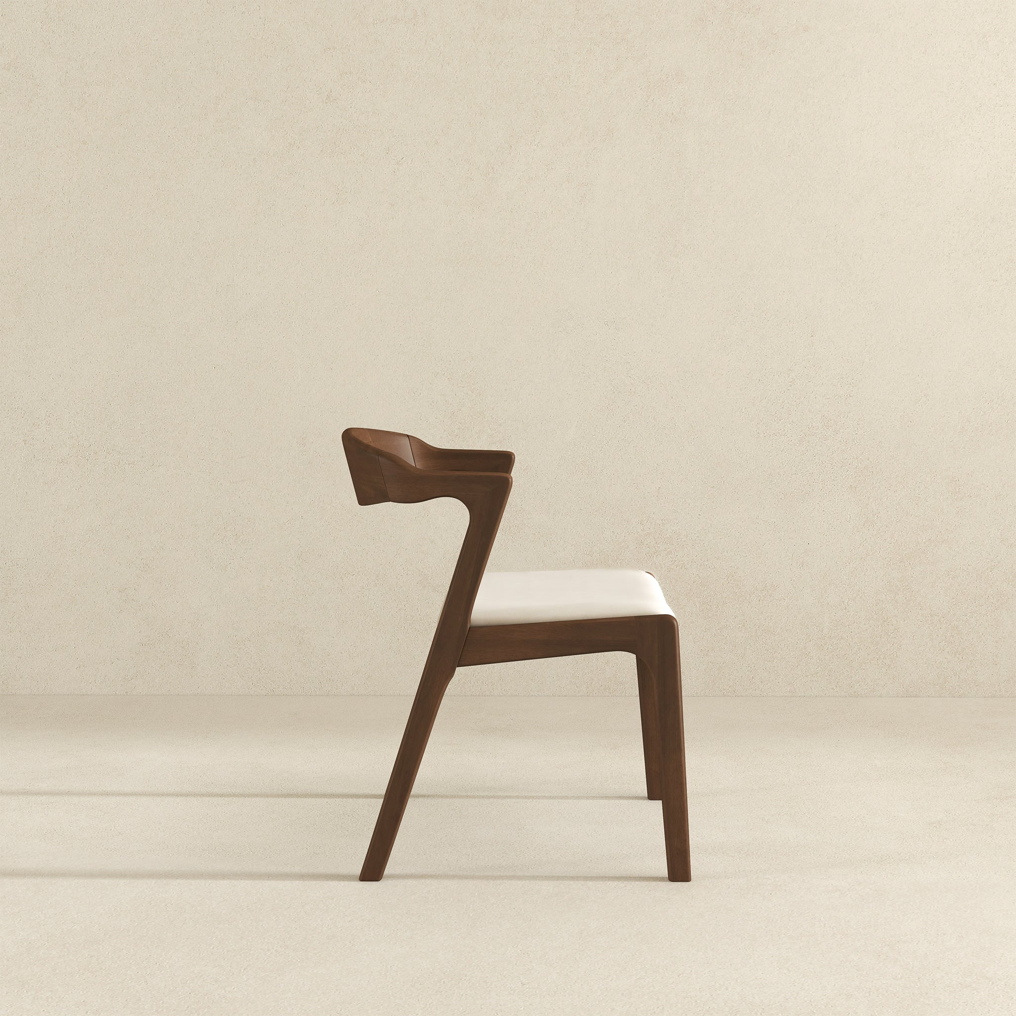 Dakota  Solid Wood Cream Velvet Dining Chair (Set Of 2) - DCH00801903