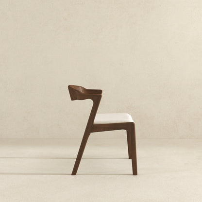 Dakota  Solid Wood Cream Velvet Dining Chair (Set Of 2) - DCH00801903