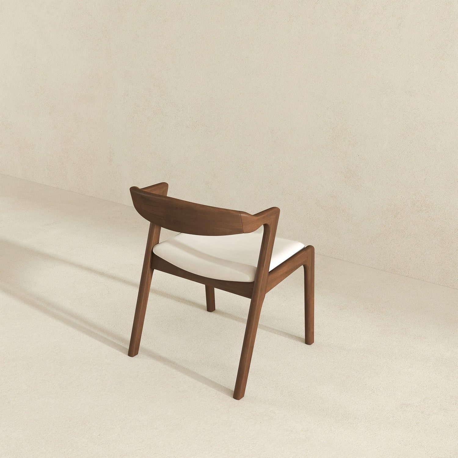 Dakota  Solid Wood Cream Velvet Dining Chair (Set Of 2) - DCH00801903