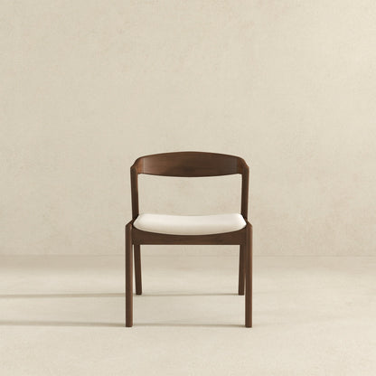 Dakota  Solid Wood Cream Velvet Dining Chair (Set Of 2) - DCH00801903