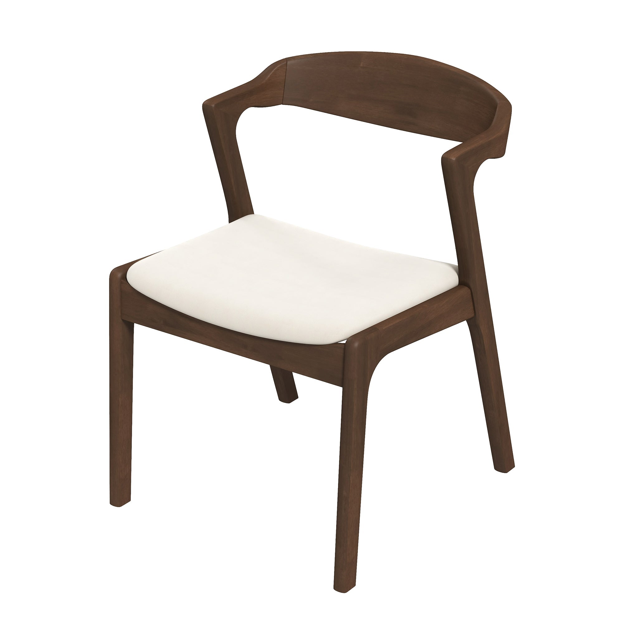Dakota  Solid Wood Cream Velvet Dining Chair (Set Of 2) - DCH00801903