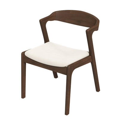 Dakota  Solid Wood Cream Velvet Dining Chair (Set Of 2) - DCH00801903