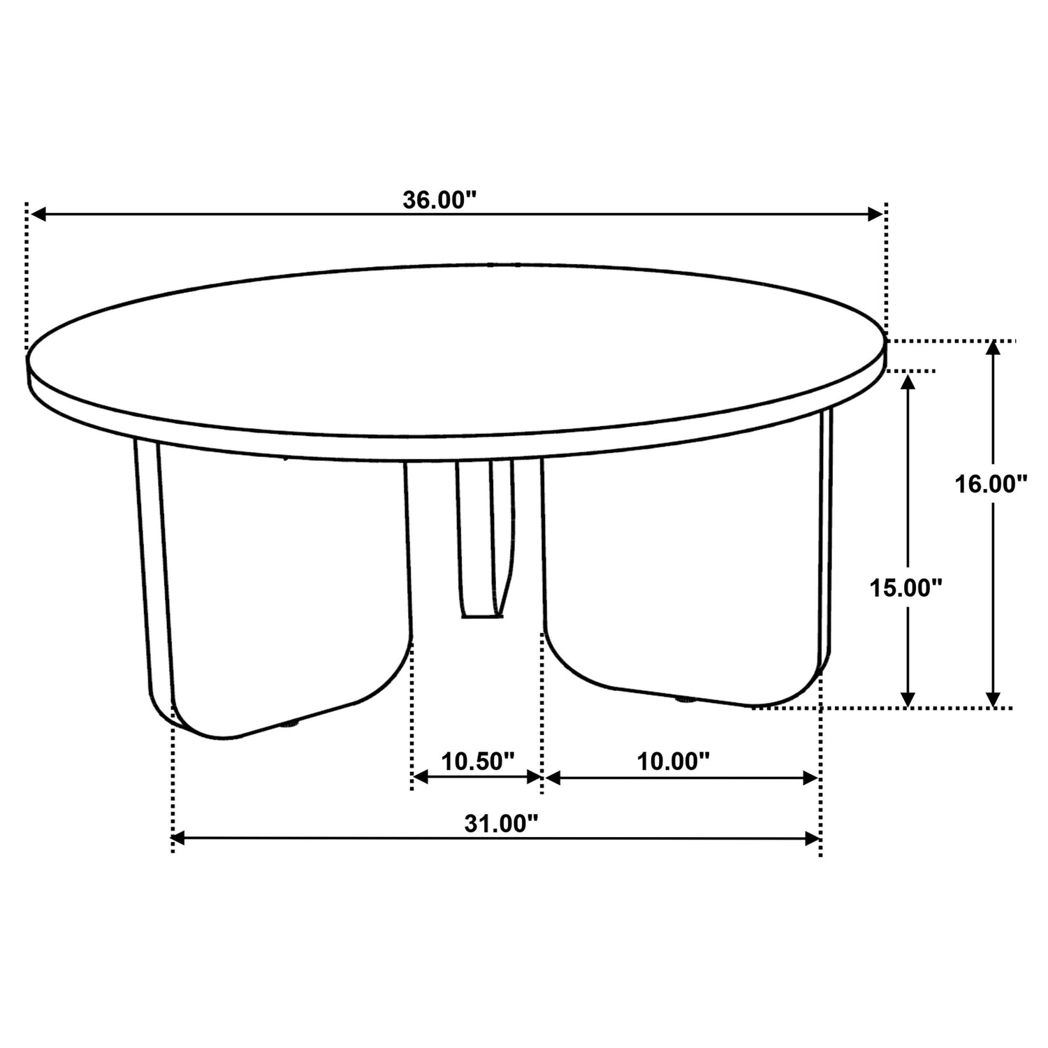 Dale 2-piece Solid Wood Coffee and End Table Set Brown - 721998-S2