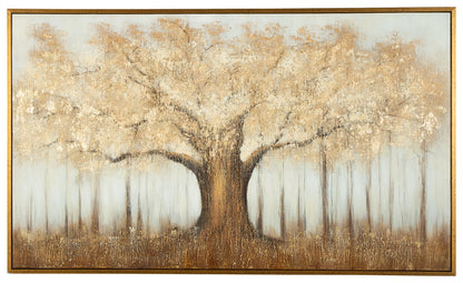 Dalewick Brown/Gray/Gold Finish Wall Art - A8000448