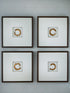 Dallbourne White/Gold Finish Wall Art (Set of 4) - A8000491