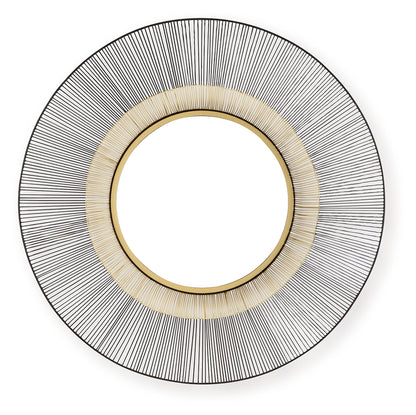 Dallmen Black/Gold Finish Accent Mirror - A8010407