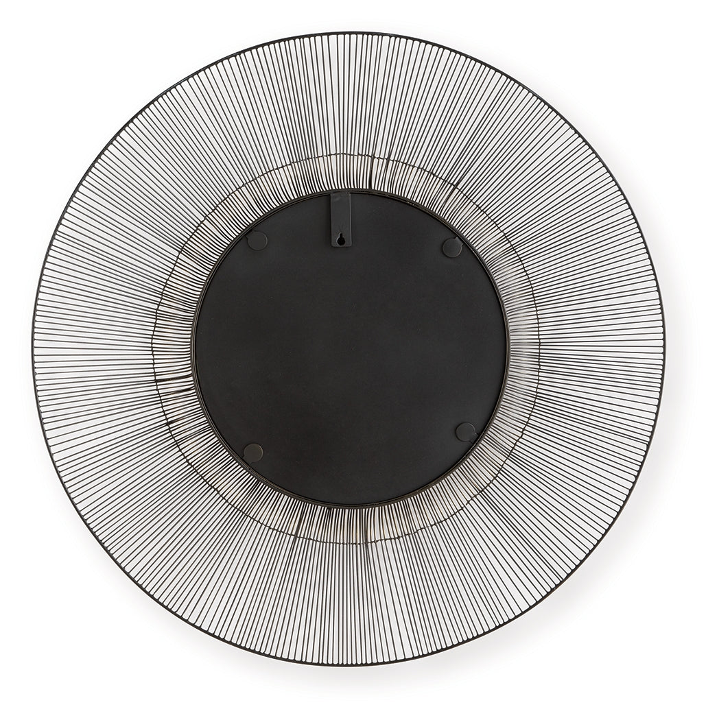 Dallmen Black/Gold Finish Accent Mirror - A8010407