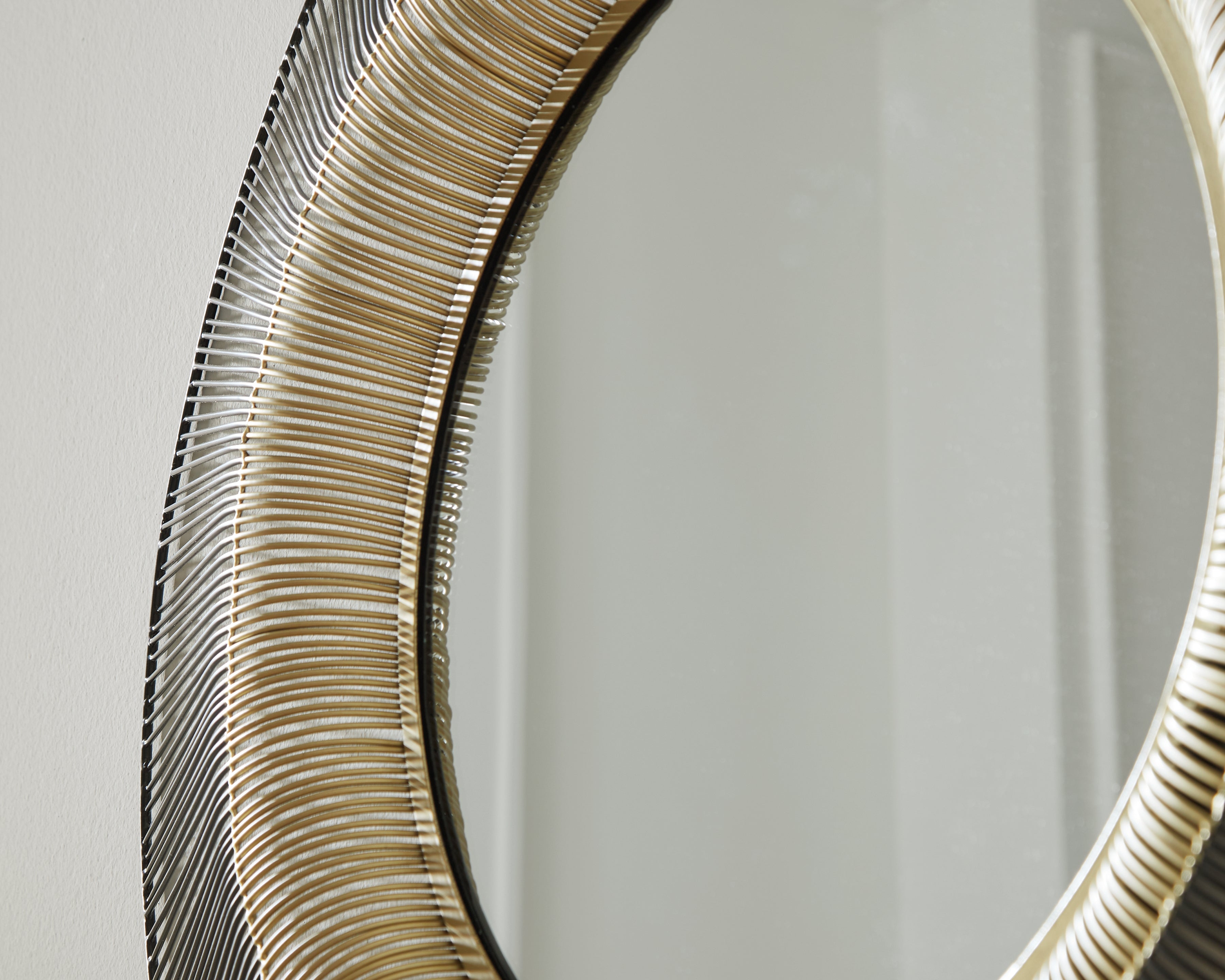 Dallmen Black/Gold Finish Accent Mirror - A8010407