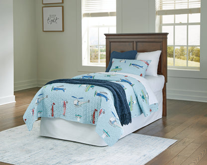 Danabrin Brown Twin Panel Headboard - B685-53